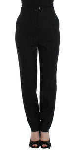KAALE SUKTAE Black High Waist Straight Slim Dress Pants -   -  KAALE SUKTAE.